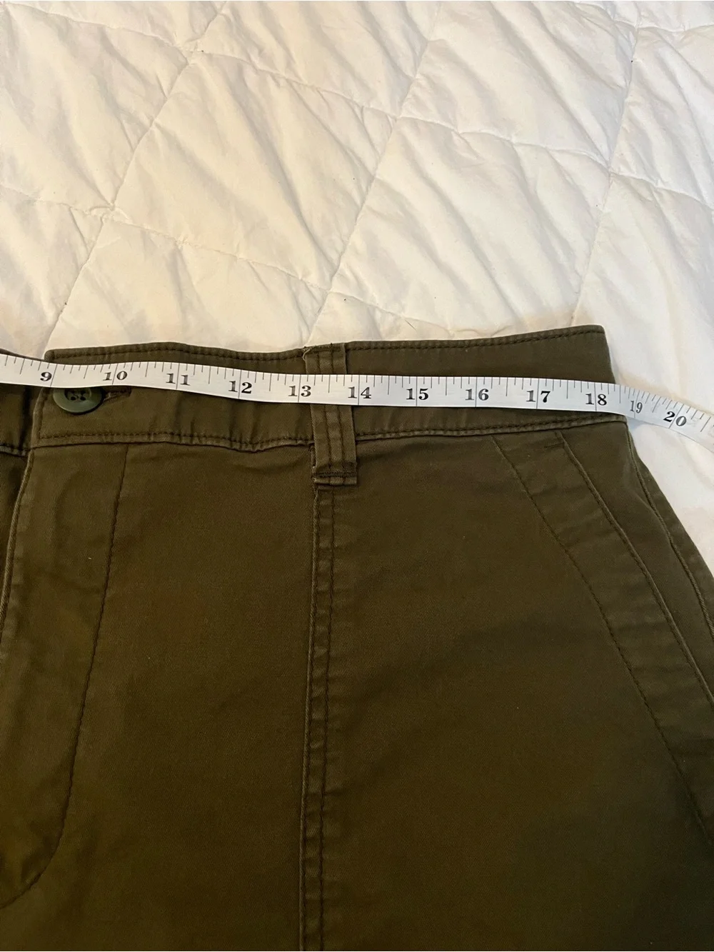 Old Navy Olive Green High Rise OG Chinos - Picture 3 of 8